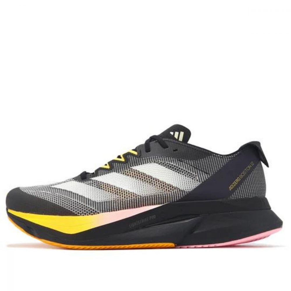 Giày adidas Adizero Boston 12 ‘Black Yellow Pink’ IF9212