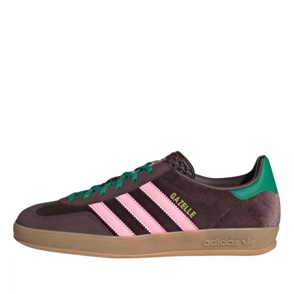 Giày Adidas Gazelle Indoor W Dark Brown Glow Pink JI2714