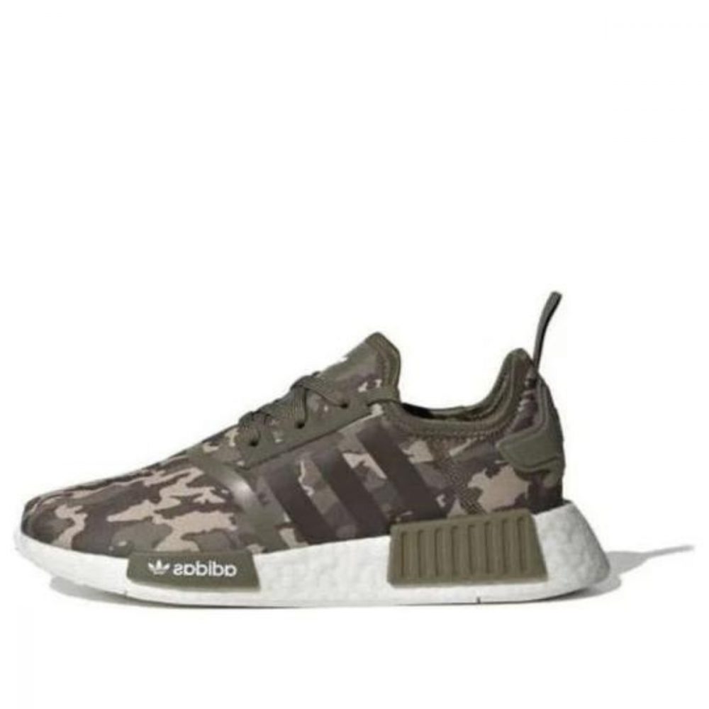 Giày adidas NMD_R1 ‘Olive Strata Camo’ (GS) HQ1652