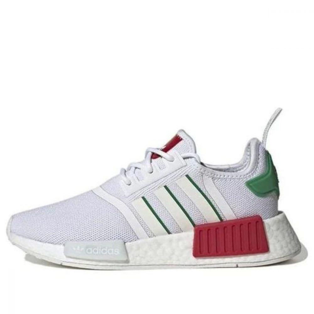 Giày adidas NMD_R1 ‘White Green’ (GS) HQ9987