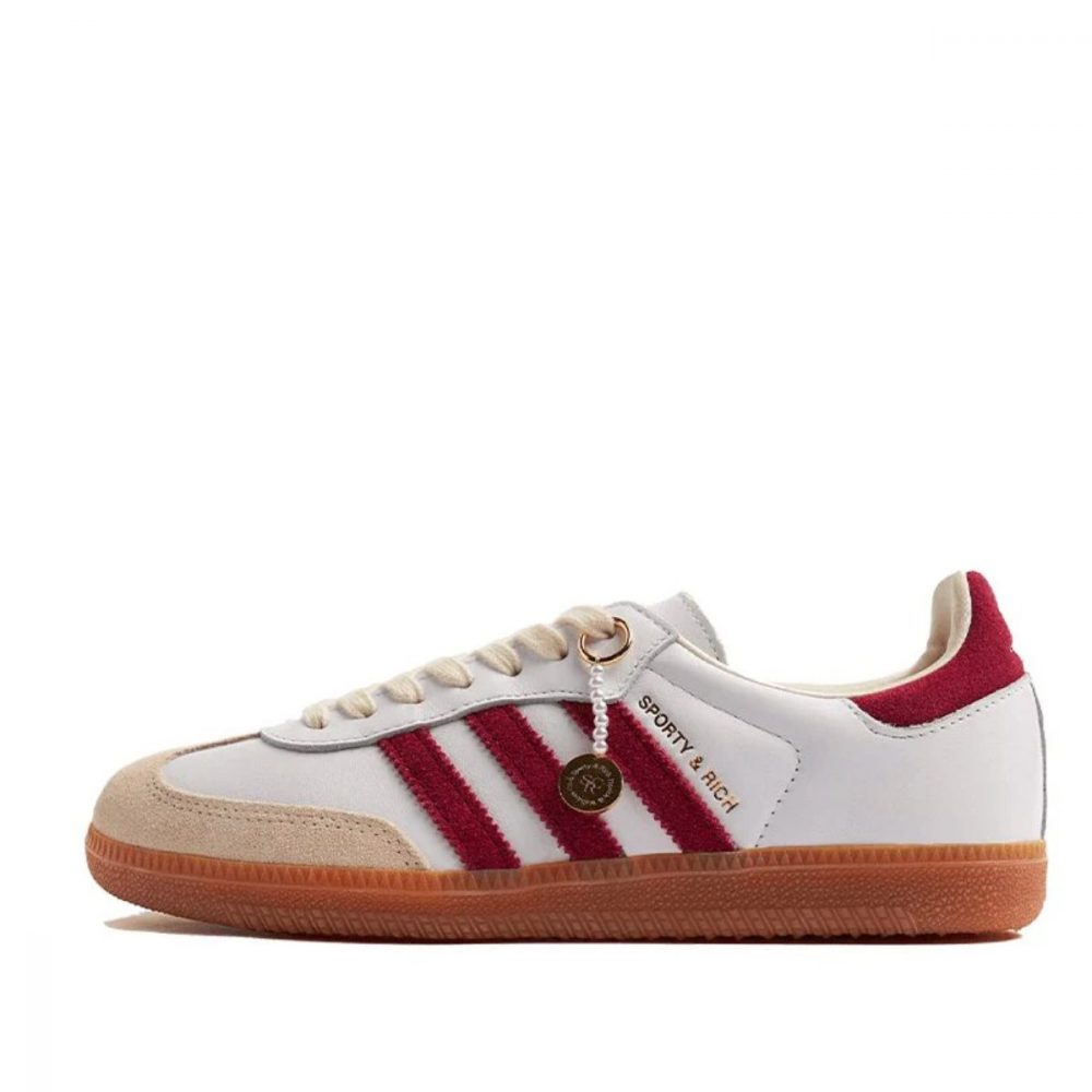 Giày adidas Sporty & Rich x Samba OG ‘White Core Burgundy’ IF5660