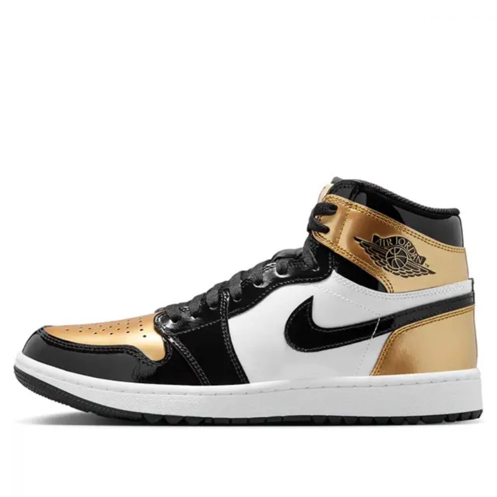 Giày Air Jordan 1 High Golf ‘Patent Gold Toe’ DQ0660-002