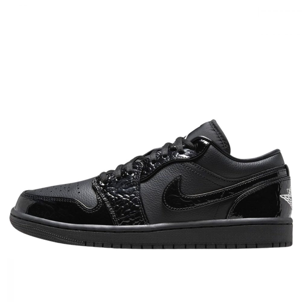 Giày Air Jordan 1 Low ‘Black Croc’ HJ7743-010