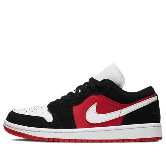 Giày Air Jordan 1 Low Black White Gym Red DC0774-016