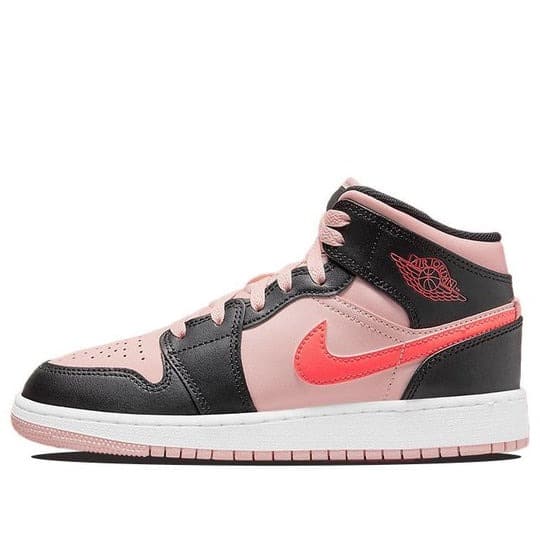 Giày  Air Jordan 1 Mid ‘Black Pink Crimson’ (GS) 554725-604