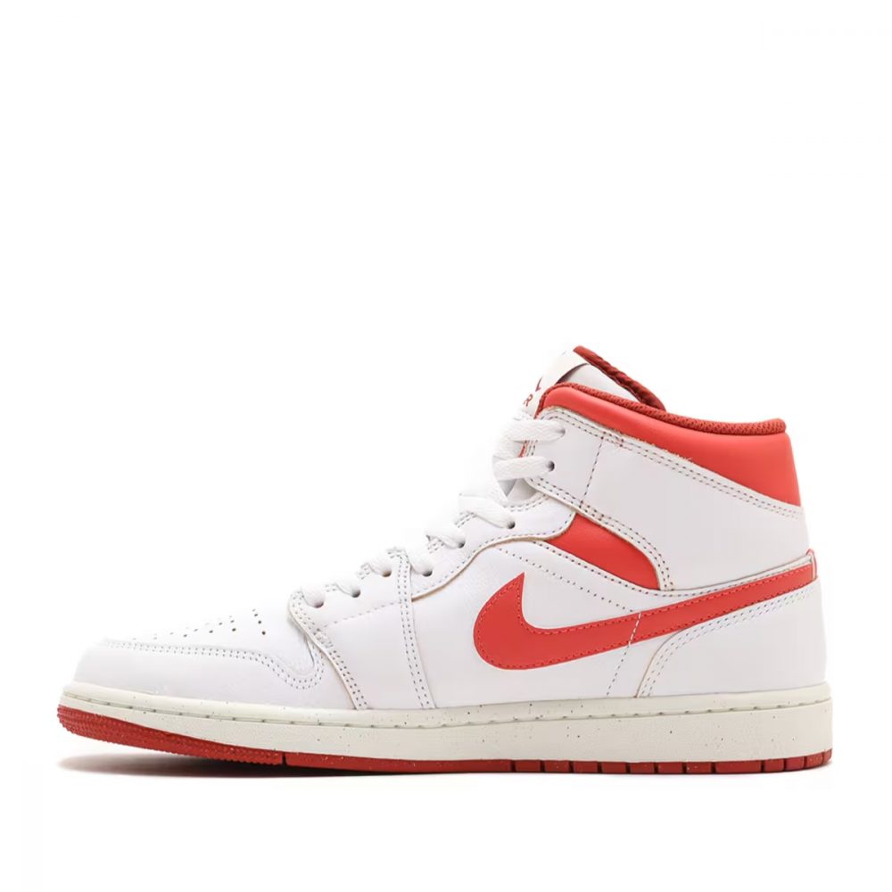 Giày Air Jordan 1 Mid ‘White Dune Red’ FJ3458-160