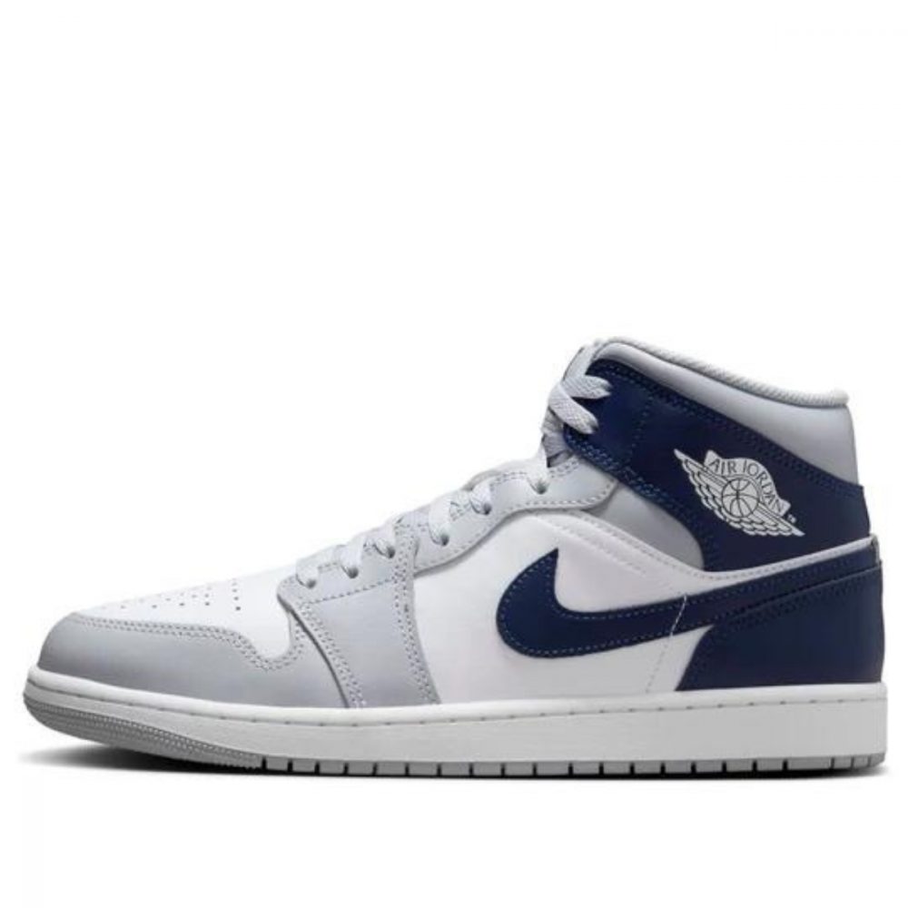 Giày Air Jordan 1 Mid ‘Wolf Grey Midnight Navy’ DQ8426-104
