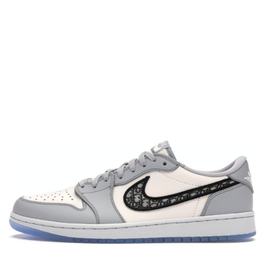 Giày Dior x Jordan 1 Low Grey CN8608-002