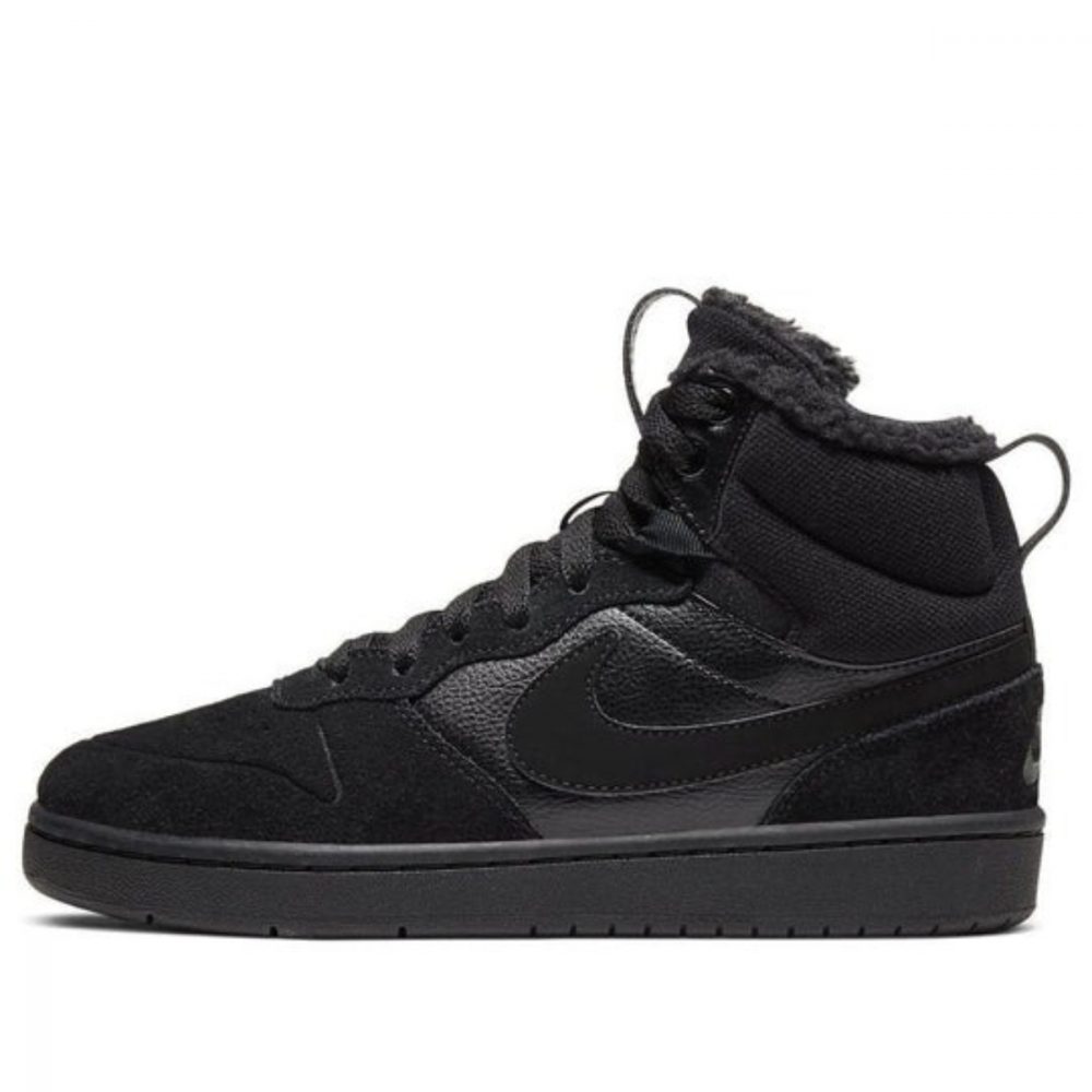 Giày (GS) Nike Court Borough Mid 2 Boot BG ‘Black’ CQ4023-001