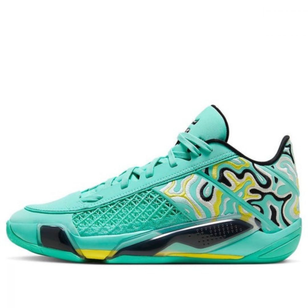 Giày Guo Ailun x Air Jordan 38 Low PF ‘Hyper Turquoise’ FZ3223-300