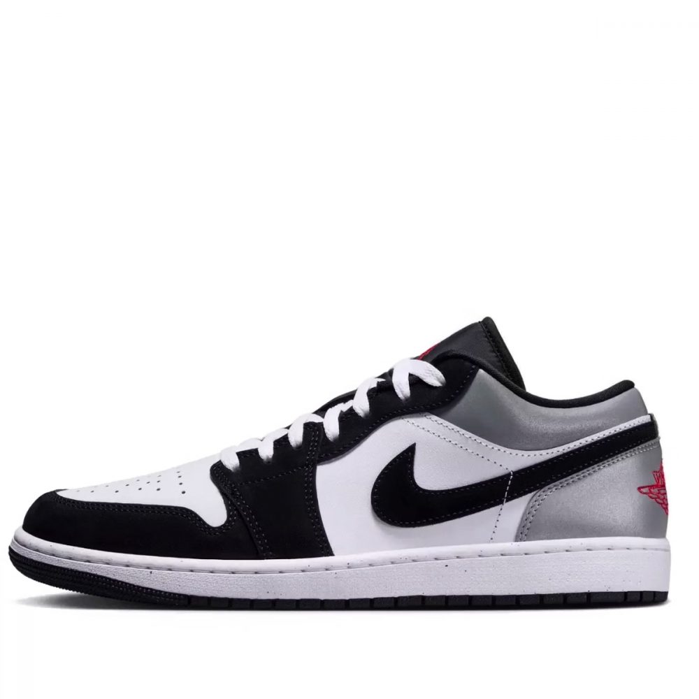 Giày Jordan 1 Low SE Fire Red Black Matte Silver HF3148-106 [Smoke Grey V5]