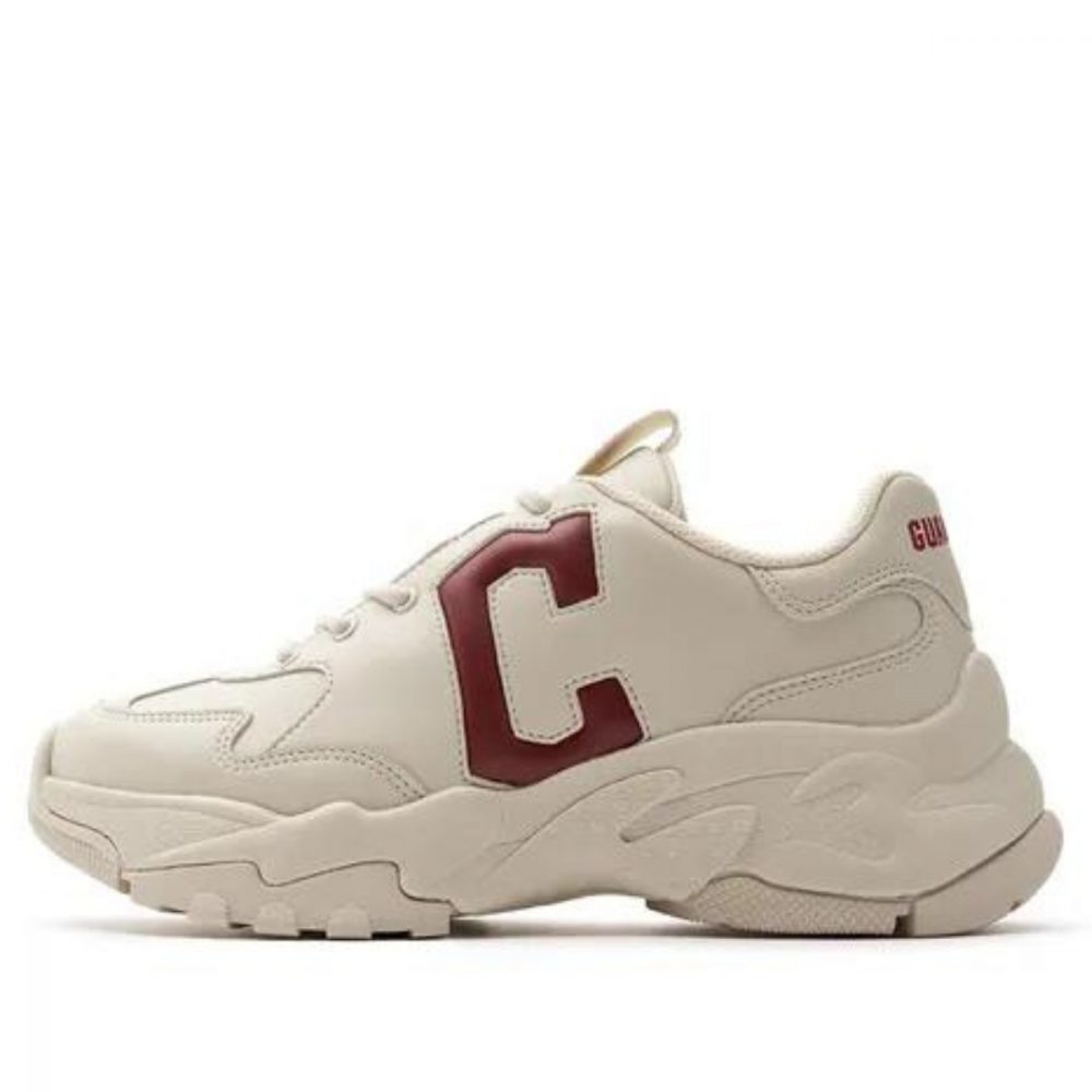 Giày MLB Big Ball Chunky ‘Beige Red’ 3ASHBCW3N-45WHS