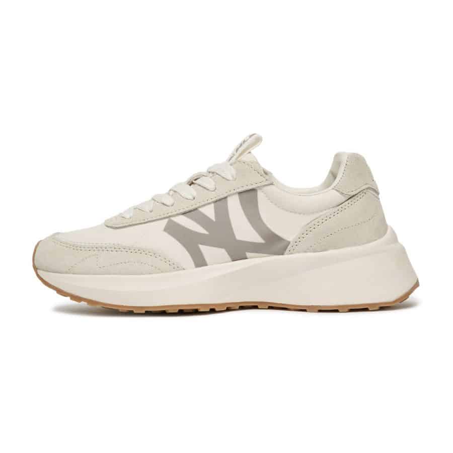 Giày MLB Chunky Jogger New York Yankees Beige 3ASXX111N-50IVS