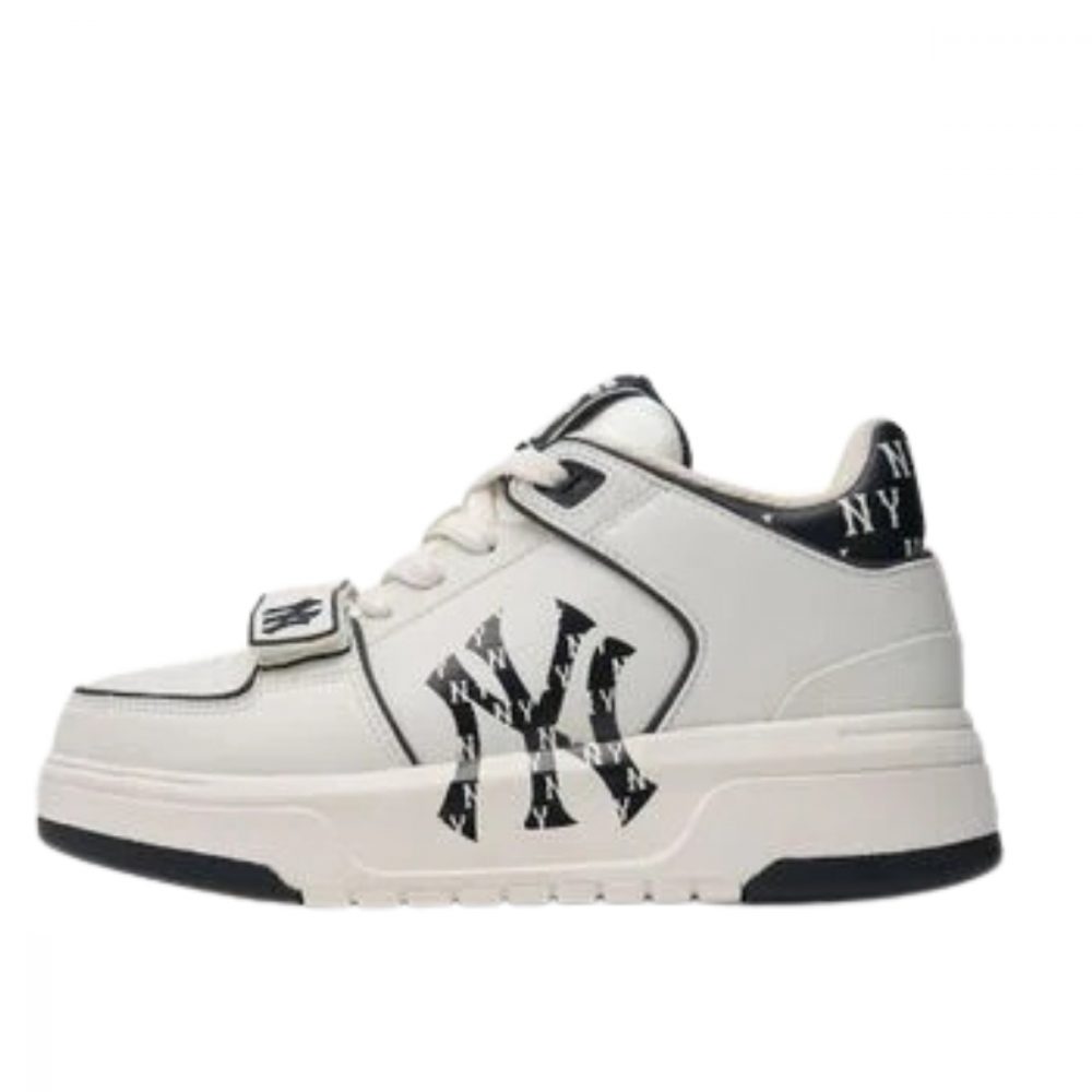 Giày MLB Chunky Liner Mid Heel Classic Monogram NY Yankees 3ASXLMC4N