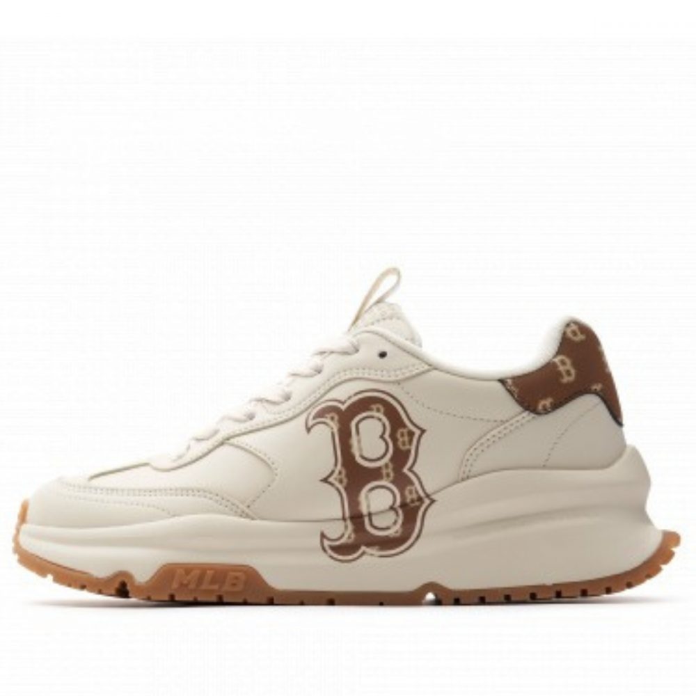Giày MLB Chunky Runner Classic Monogram Boston Red Sox ‘Beige’ 3ASHCRM3N-43BRS