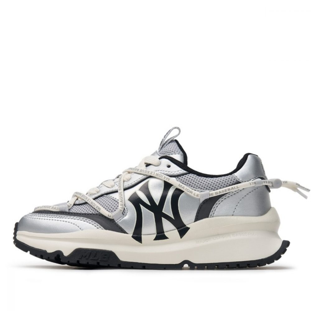 Giày MLB Chunky Runner Race New York Yankees ‘Silver’ 3ARNCRL4N-50SIS