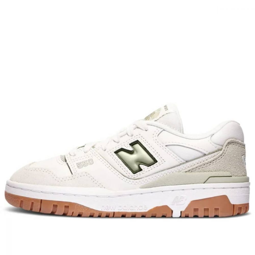 Giày New Balance 550 White Olive Gum GSB550FS