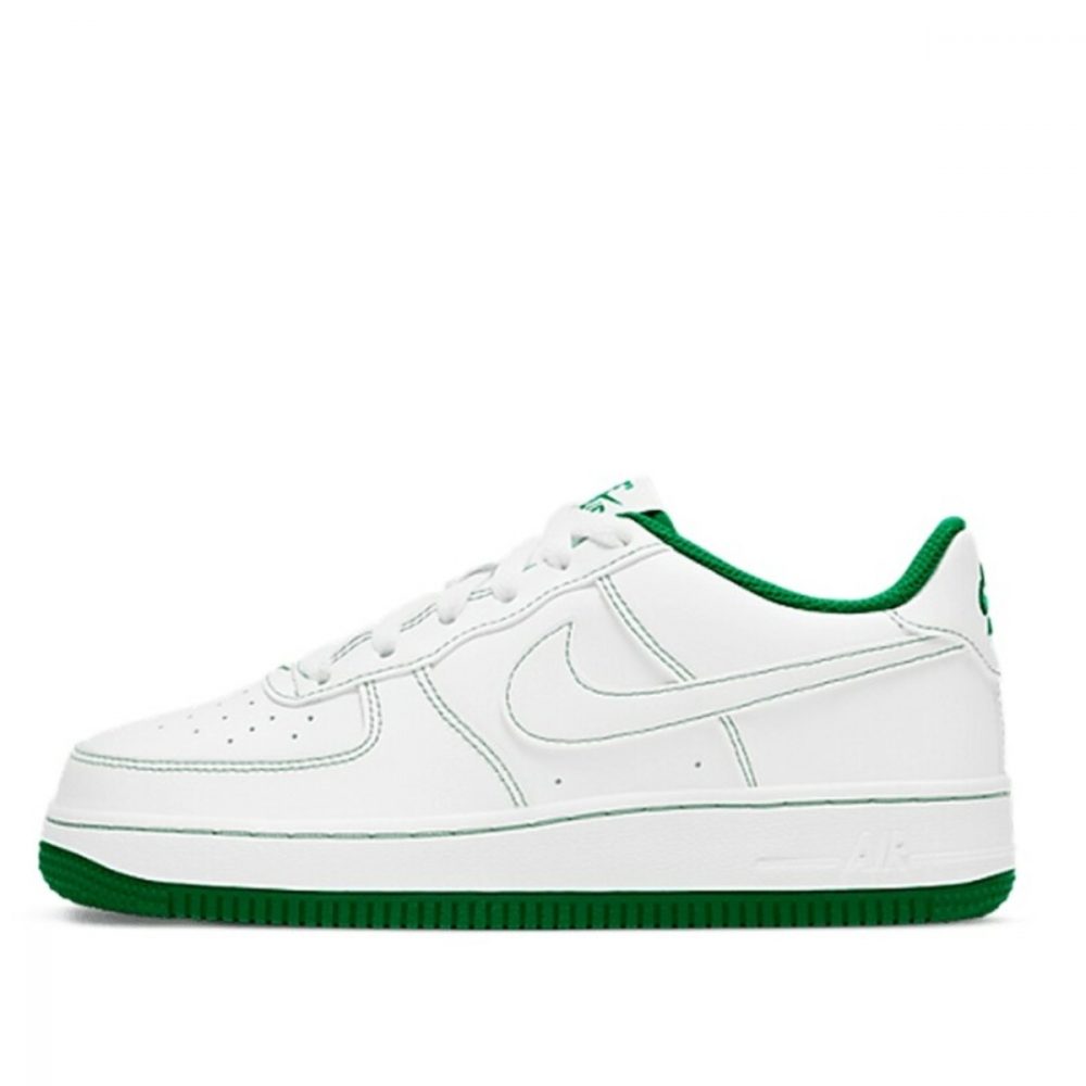Giày Nike Air Force 1 ’07 Low GS ‘Contrast Stitch – White Pine Green’ CW1575-103