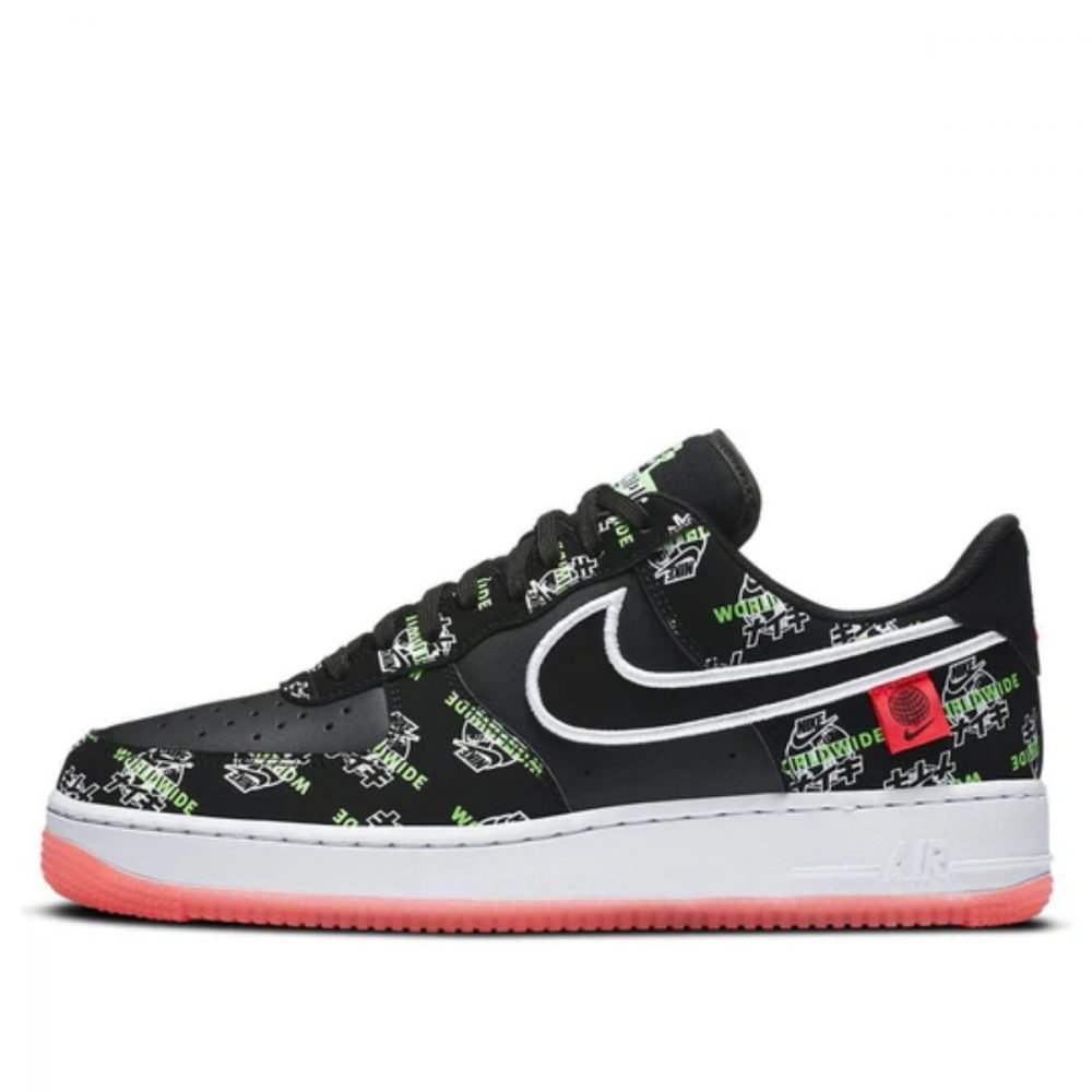 Giày Nike Air Force 1 07 LV8 Worldwide ‘Black White Red’ DA1343-003