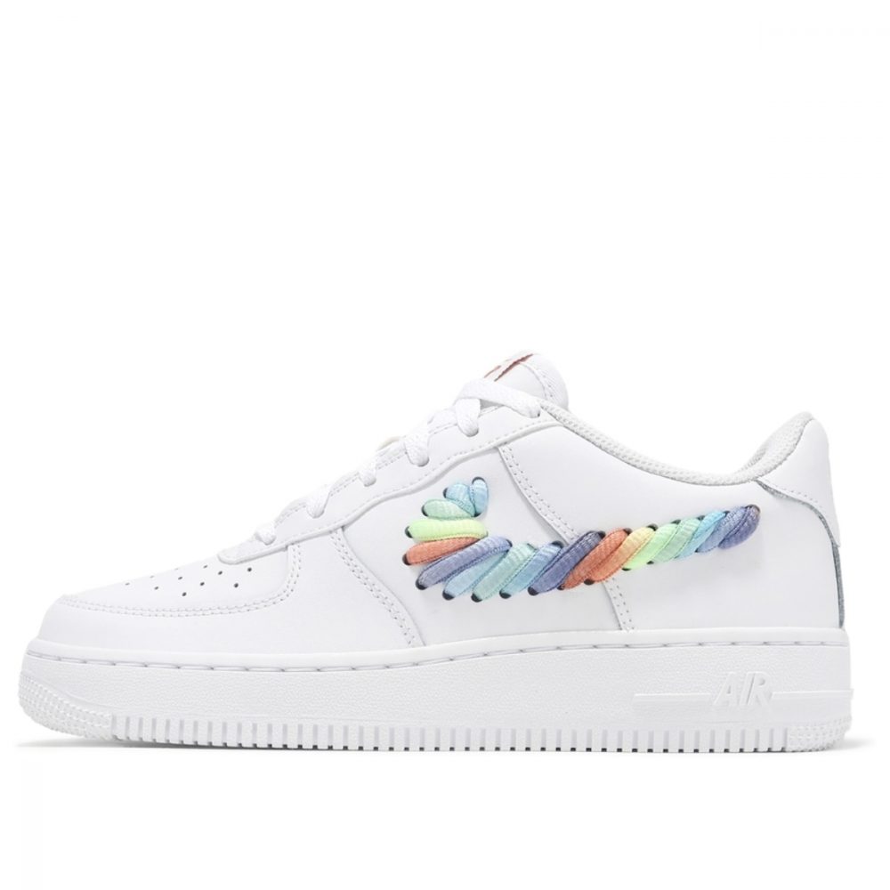 Giày Nike Air Force 1 Low GS ‘Rainbow Lace Swoosh’ FQ4948-100