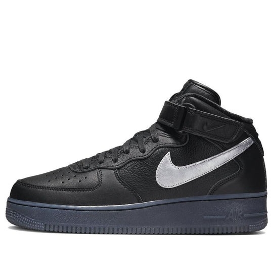 Giày Nike Air Force 1 Mid Premium ‘Black Metallic Silver’ DX3061-001
