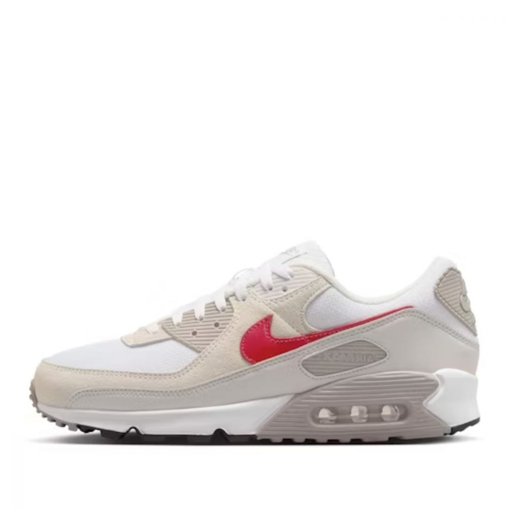 Giày Nike Air Max 90 White College Grey Vast Grey University Red DM0029-113