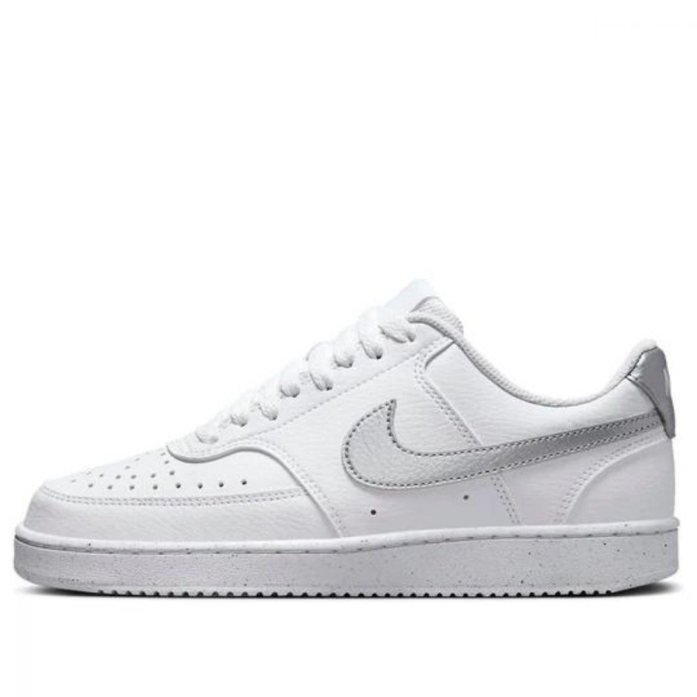 Giày Nike Court Vision 1 Low Next Nature ‘White Metallic Silver’ (WMNS) DH3158-108