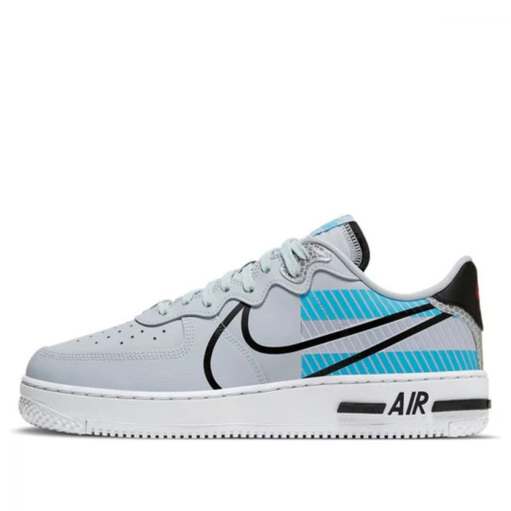 Giày Nike x 3M Air Force 1 React LX ‘Pure Platinum Baltic Blue’ CT3316-001
