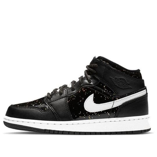 Giày nữ Air Jordan 1 Mid SE ‘Black Glitter’ (GS) AV5174-001