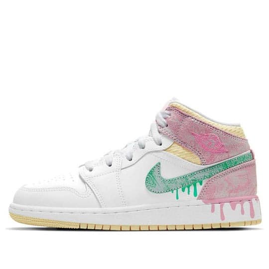 Giày nữ Air Jordan 1 Mid SE ‘Ice Cream’ (GS) DD1666-100