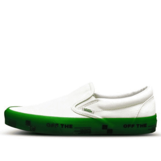 Giày Vans Classic Slip-On ‘White Green Sole’ VN0A5AO82HR