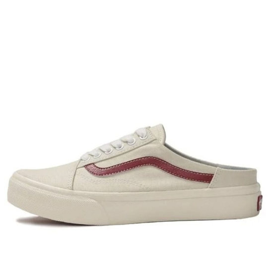 Giày Vans Old Skool Mule White Red 590747-0002