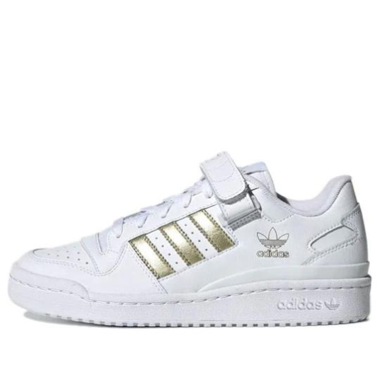 Giày (WMNS) adidas Forum Low ‘White Gold Metallic’ H05108