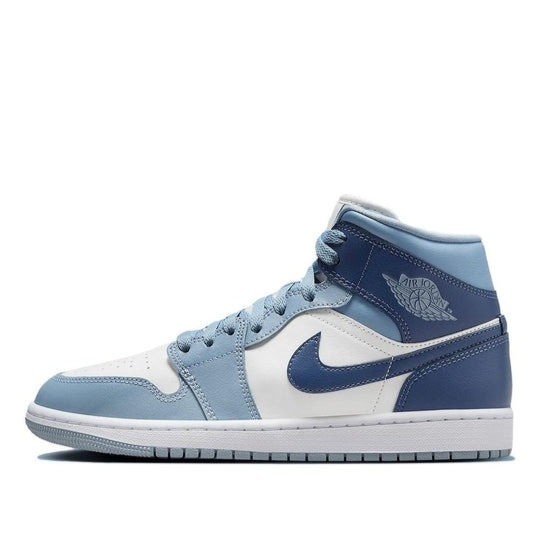 Giày (WMNS) Air Jordan 1 Mid ‘Two-Tone Blue’ BQ6472-140