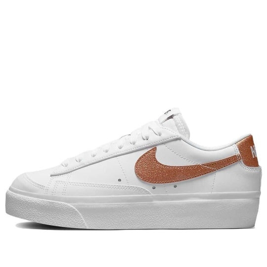 Giày (Wmns) Nike Blazer Low Platform ‘White Metallic Copper’ DQ7571-100
