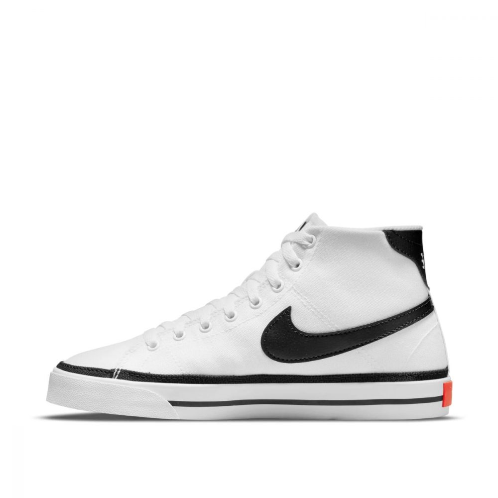 Giày Nike Court Legacy Canvas Mid ‘White Black’ DD01611-100